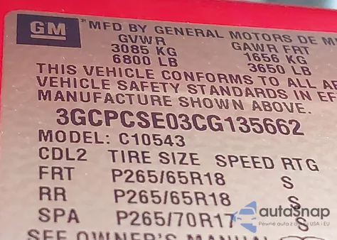 2012 Chevrolet Silverado 1500 Lt from USA, damaged, VIN 3GCPCSE03CG135662